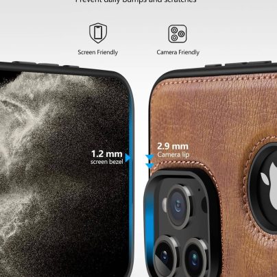 iPhone 16 Pro Leather Case With Kickstand