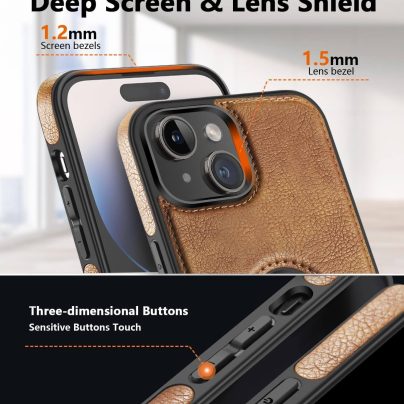 iPhone 13 Leather Case With Kickstand