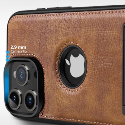 iPhone 16 Pro Leather Case With Kickstand